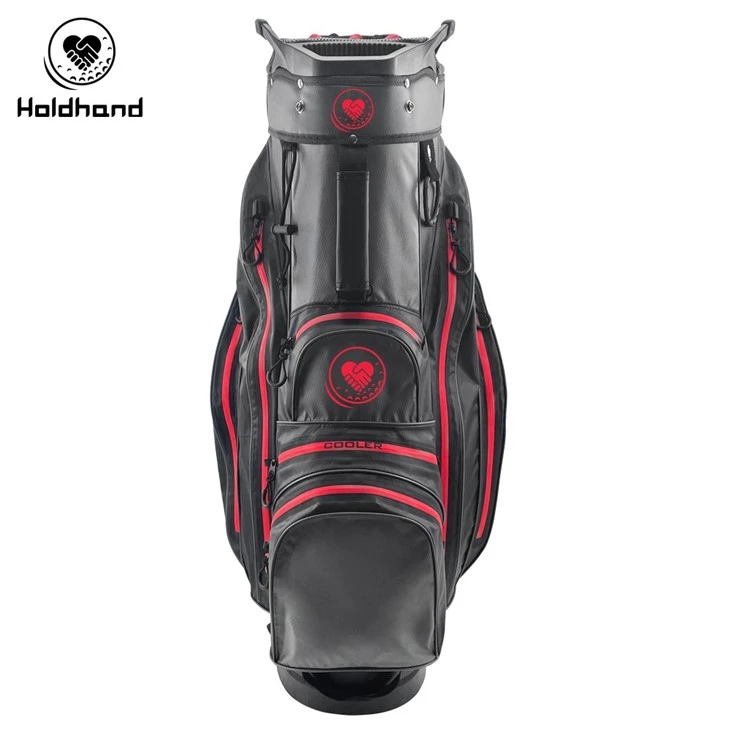 Adaptive Golf Bag With 15-zone Club Management, Dedicated Putter Alcove, Seven-pocket Hexagonal Array, Cool-down Beverage Pocket, Fatigue-fighting Carry Strap, And Storm-blocking Shield.