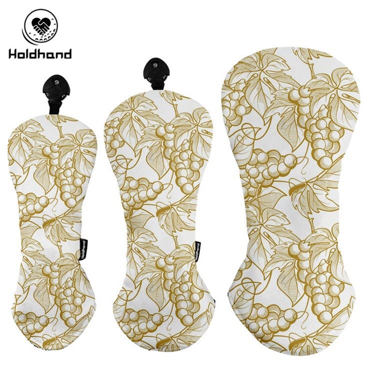 Breathable Quilted Leather Golf Fairway Headcover, Fashion Golf Club Head Cover suppliers