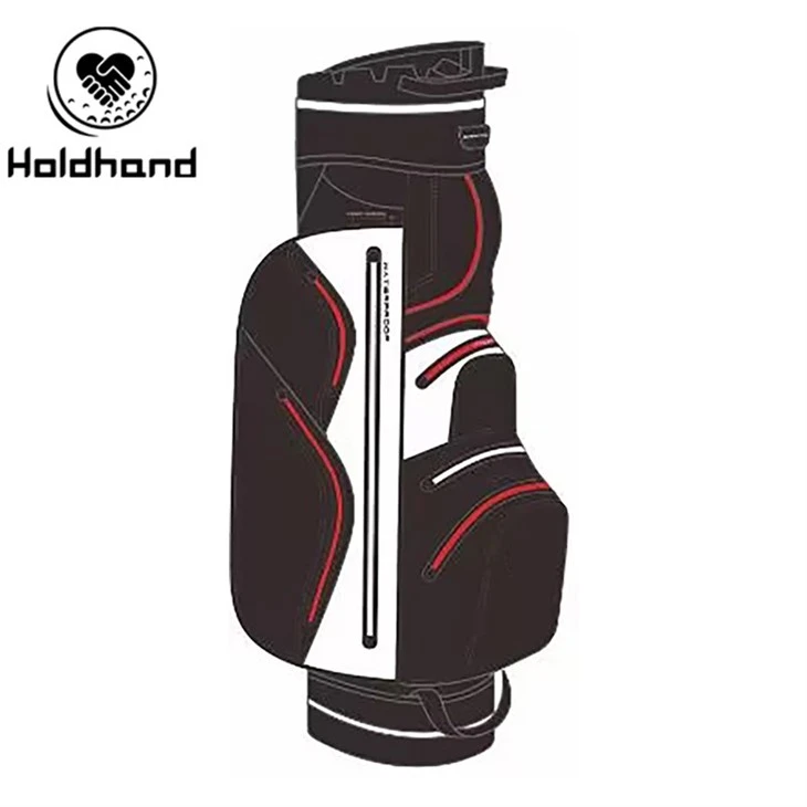 Wholesale Custom PU Leather Golf Cart Bags Lightweight Waterproof Golf Bag
