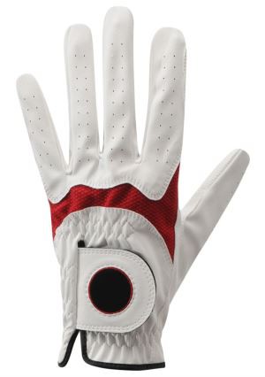 23 mm OEM ロゴ赤白ゴルフ手袋色